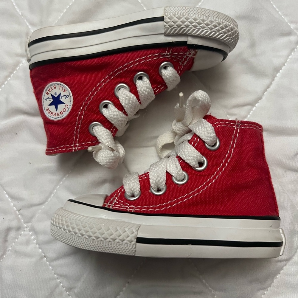 Converse Red High-Top Baby Sneakers